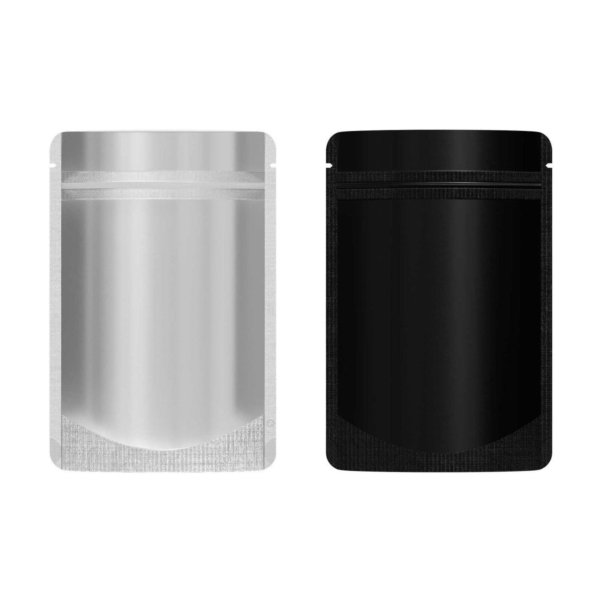 Customizable Single Side Matte Color Metallic Mylar Stand Up Zipper Seal Bags (Basic Printing)