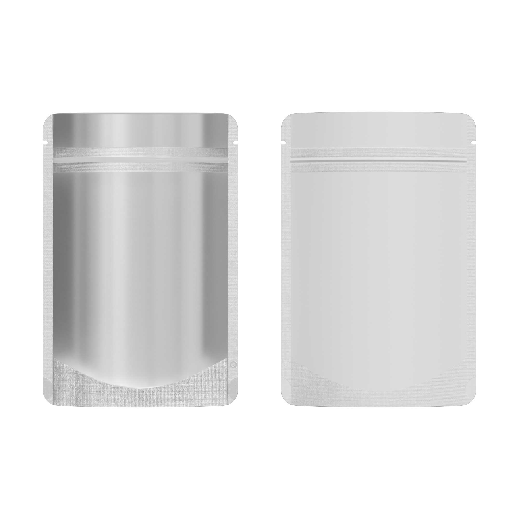 Customizable Single Side Matte Color Metallic Mylar Stand Up Zipper Seal Bags (Basic Printing)