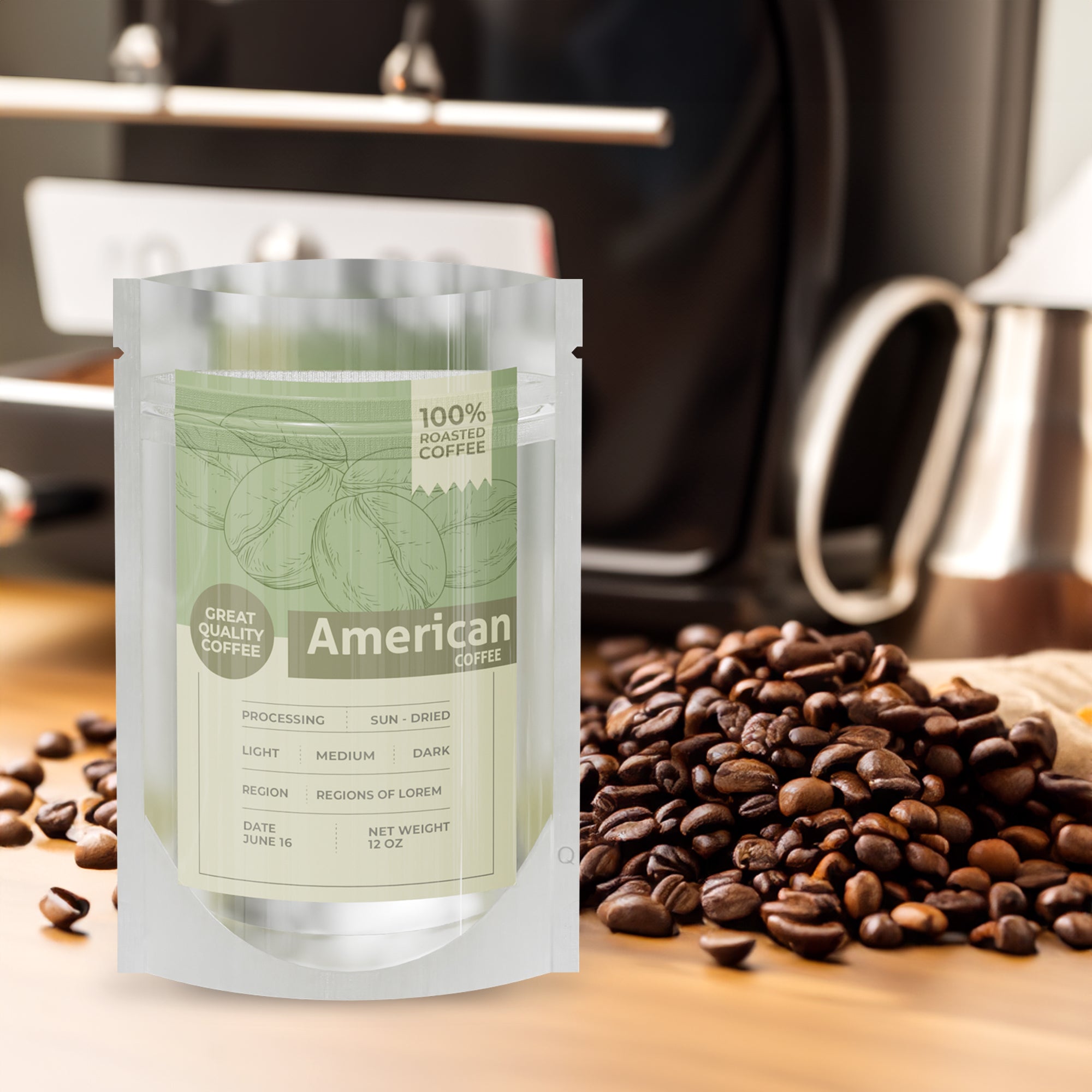 Customizable Single Side Matte Color Metallic Mylar Stand Up Zipper Seal Bags (Full Customization)