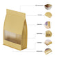 QQ Studio® Kraft Paper Side Gusset with Translucent Window Stand Strong® Bags (Full Customization)