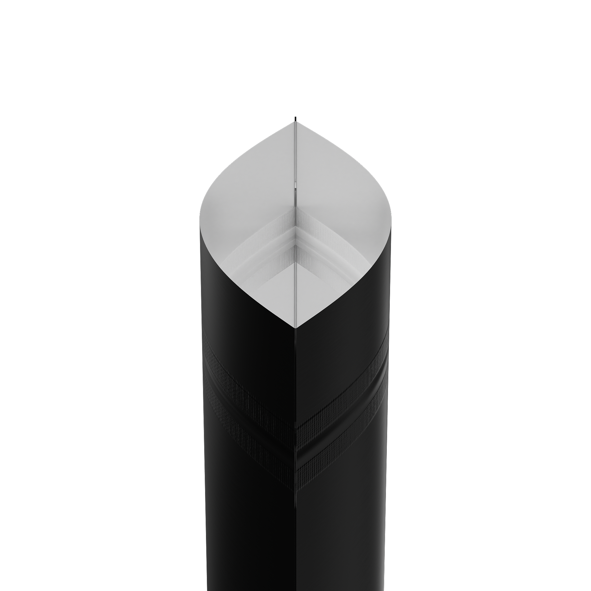 Matte Waxed Black Mylar Stand Strong® Bags with Rounded Corners