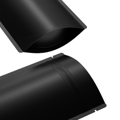 Matte Waxed Black Mylar Stand Strong® Bags with Rounded Corners