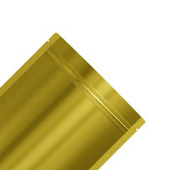 Matte Brass Gold Mylar Stand Strong® Bags with Rounded Corners