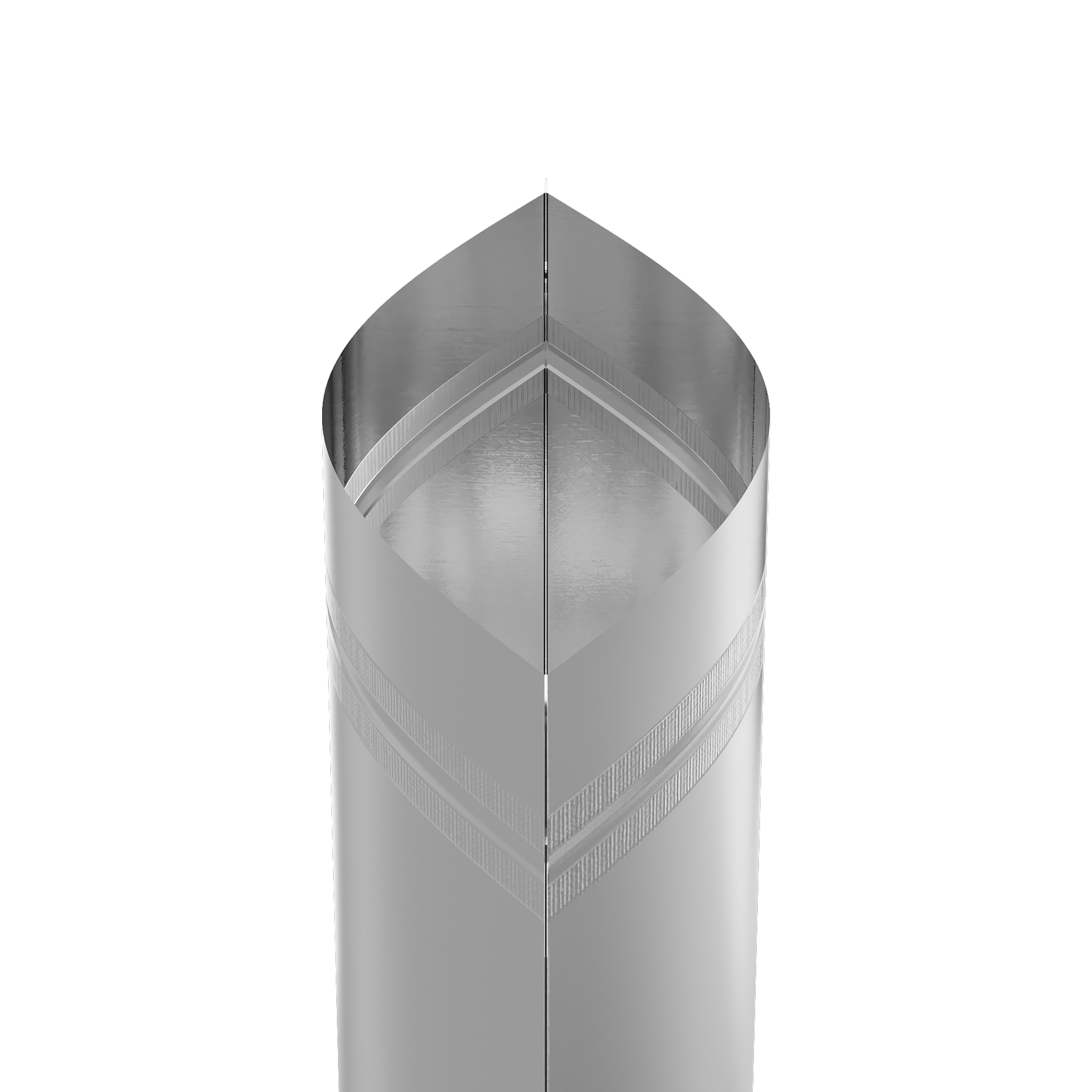 Matte Nickel Silver Mylar Stand Strong® Bags with Rounded Corners