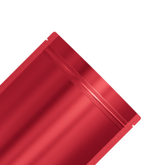 Matte Strawberry Red Mylar Stand Strong® Bags with Rounded Corners