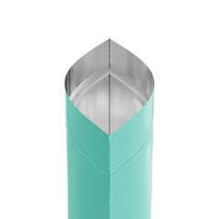Matte Songbird Blue Metalized Foil Stand Strong® Packaging Bags with Rounded Corners