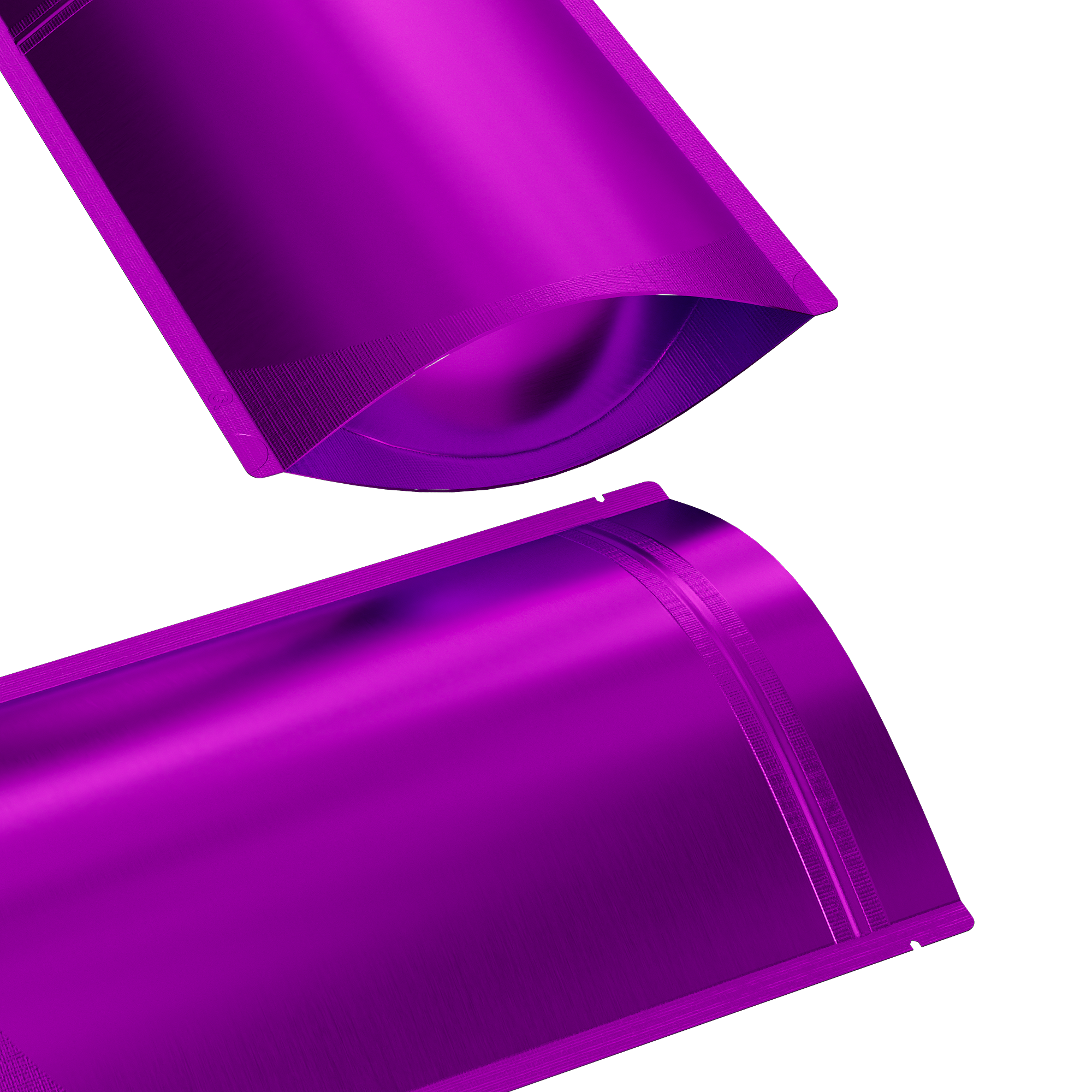 Matte Amythest Purple Mylar Stand Strong® Bags with Rounded Corners