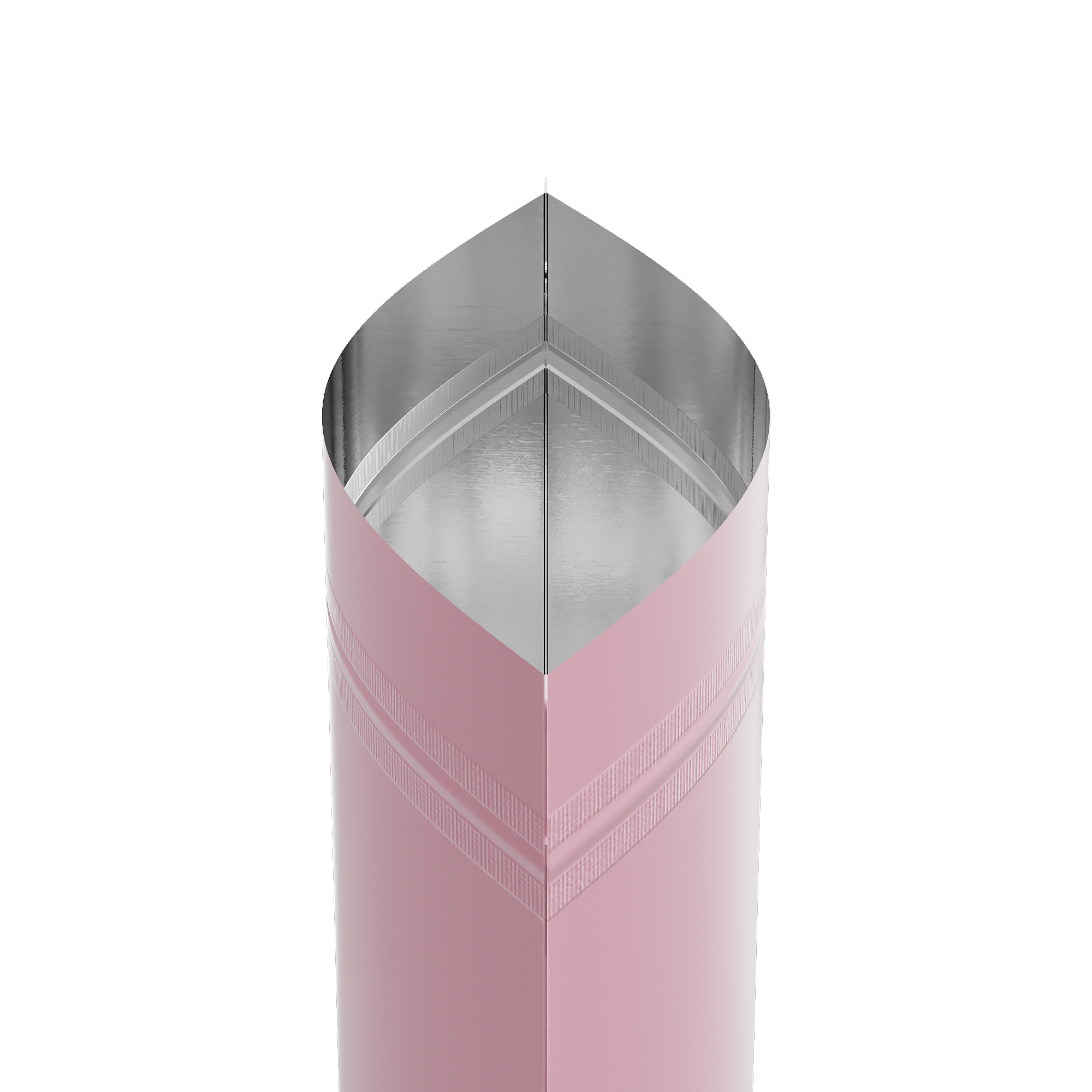 Matte Perfect Pink Mylar Stand Strong® Bags with Rounded Corners