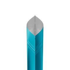 Matte Cool Blue Mylar Stand Strong® Bags with Rounded Corners