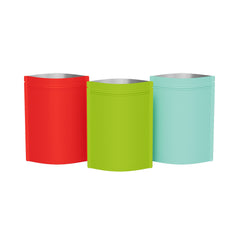 Matte Metalized Foil Stand Strong® Packaging Zip Bags with Rounded Corners