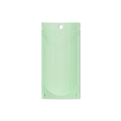 Customizable Pastel Tall Stand Up Zipper Seal Bags with Round Hang-Hole (Basic Printing)
