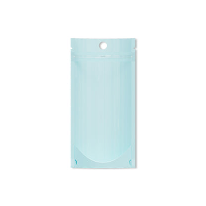Customizable Pastel Tall Stand Up Zipper Seal Bags with Round Hang-Hole (Basic Printing)
