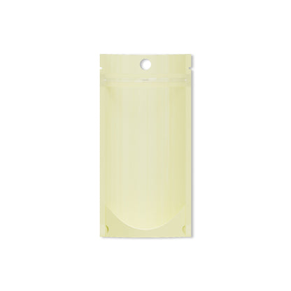 Customizable Pastel Tall Stand Up Zipper Seal Bags with Round Hang-Hole (Basic Printing)