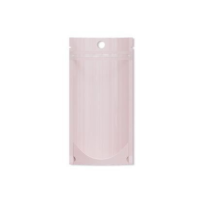 Customizable Pastel Tall Stand Up Zipper Seal Bags with Round Hang-Hole (Basic Printing)