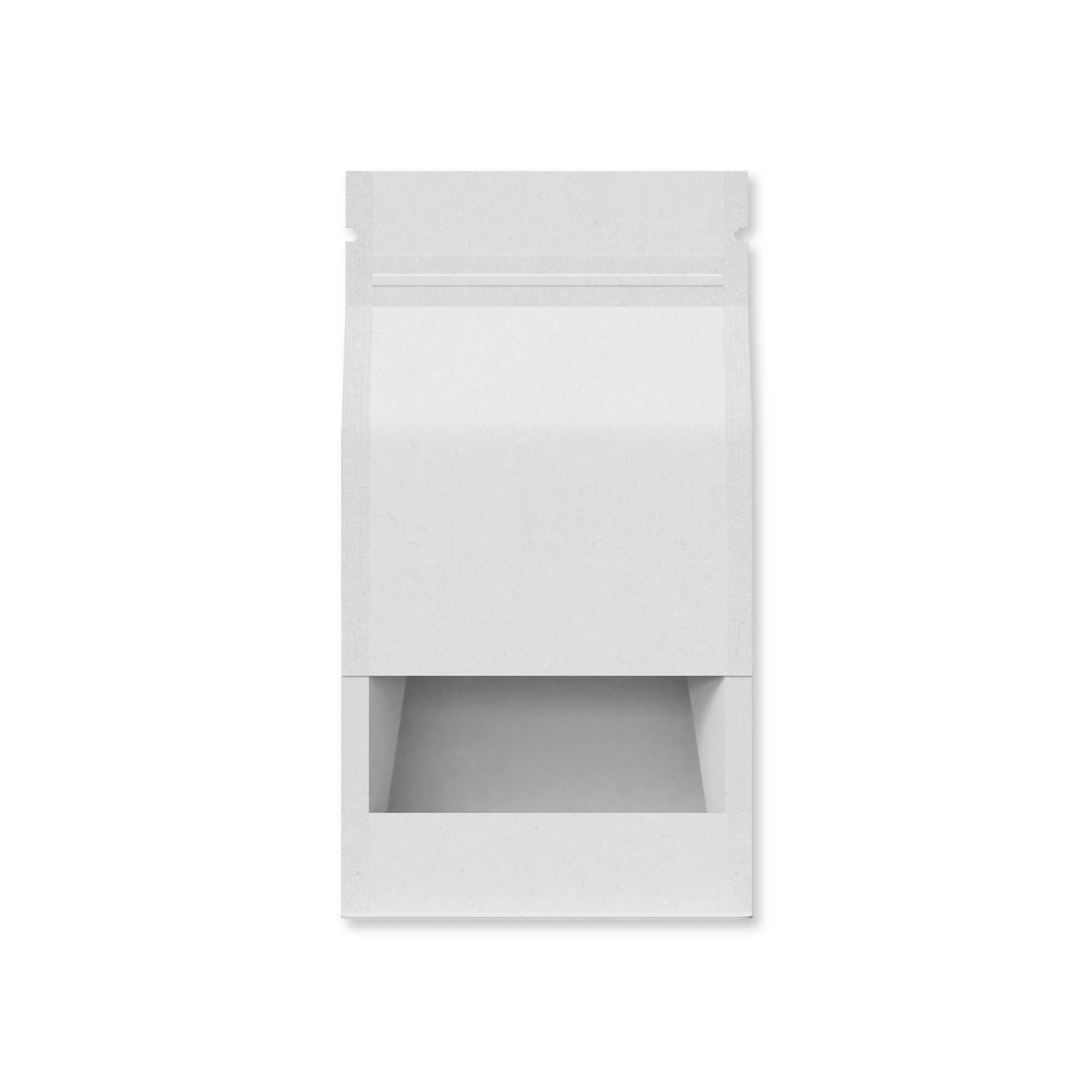 Customizable Kraft Parchment White Paper Side Gusset with Translucent Window Stand Up Zipper Seal Bags (Full Customization)