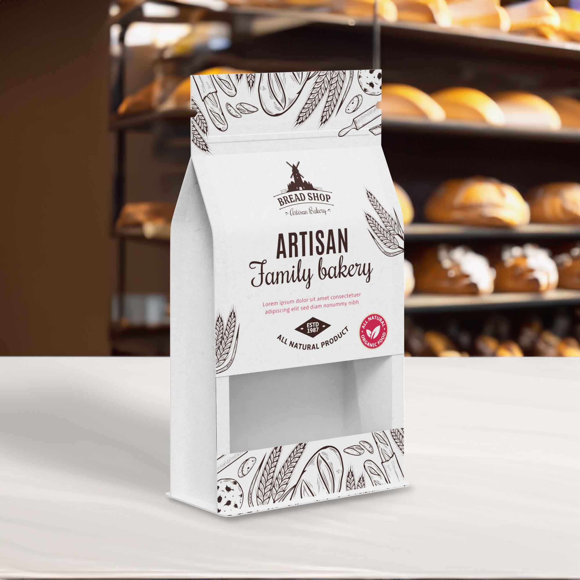 Customizable Kraft Parchment White Paper Side Gusset with Translucent Window Stand Up Zipper Seal Bags (Full Customization)