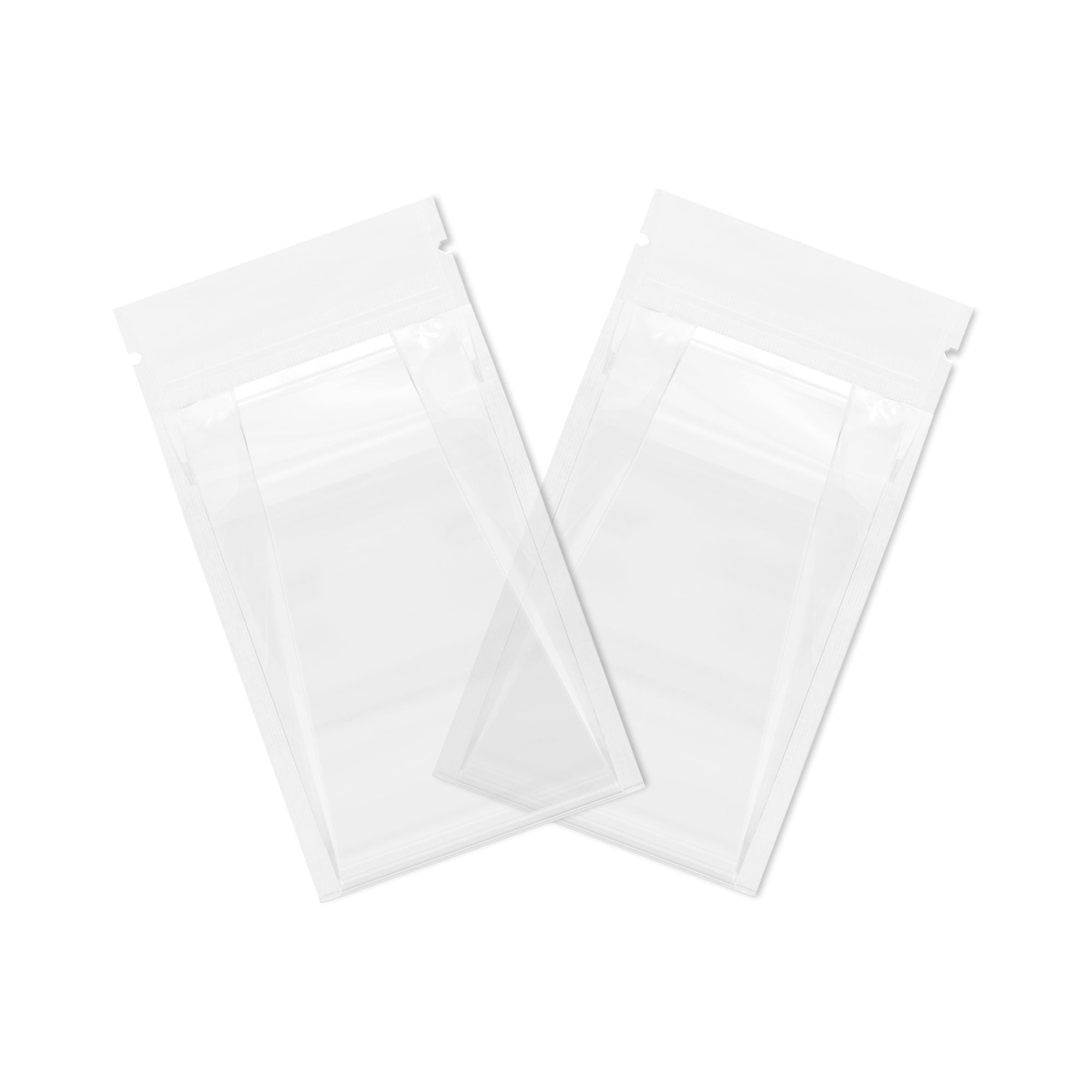 Customizable Clarity Clear with Side Gusset Stand Up Zipper Bags (Basic Printing)