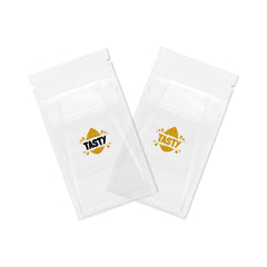 Customizable Clarity Clear with Side Gusset Stand Up Zipper Bags (Basic Printing)