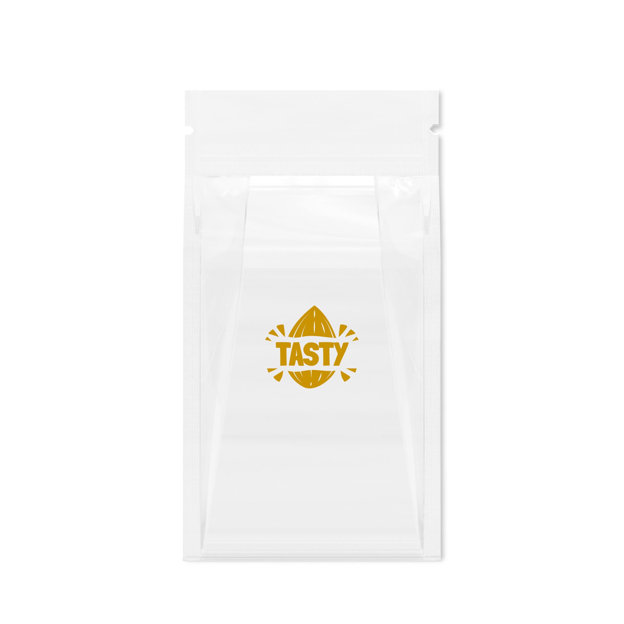 Customizable Clarity Clear with Side Gusset Stand Up Zipper Bags (Basic Printing)