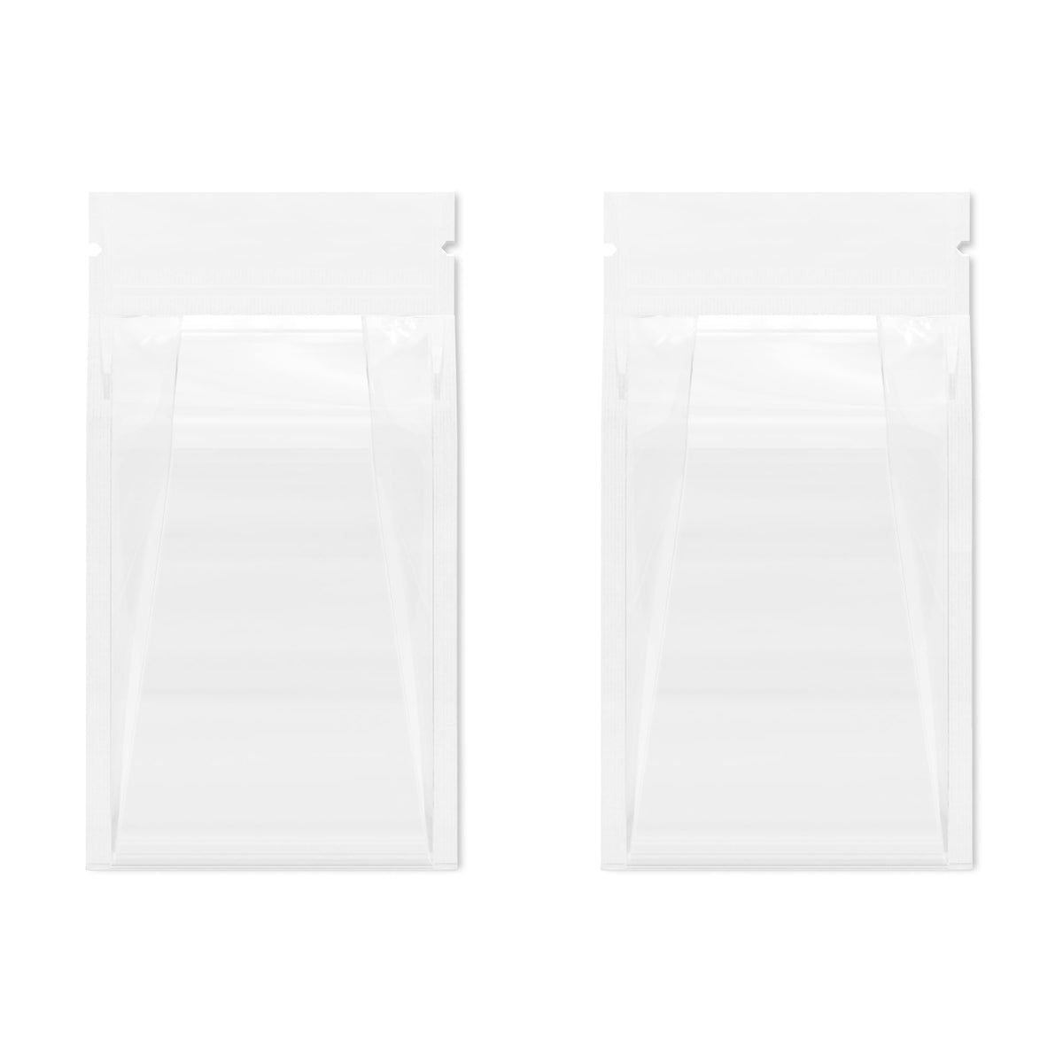 Customizable Clarity Clear with Side Gusset Stand Up Zipper Bags (Basic Printing)