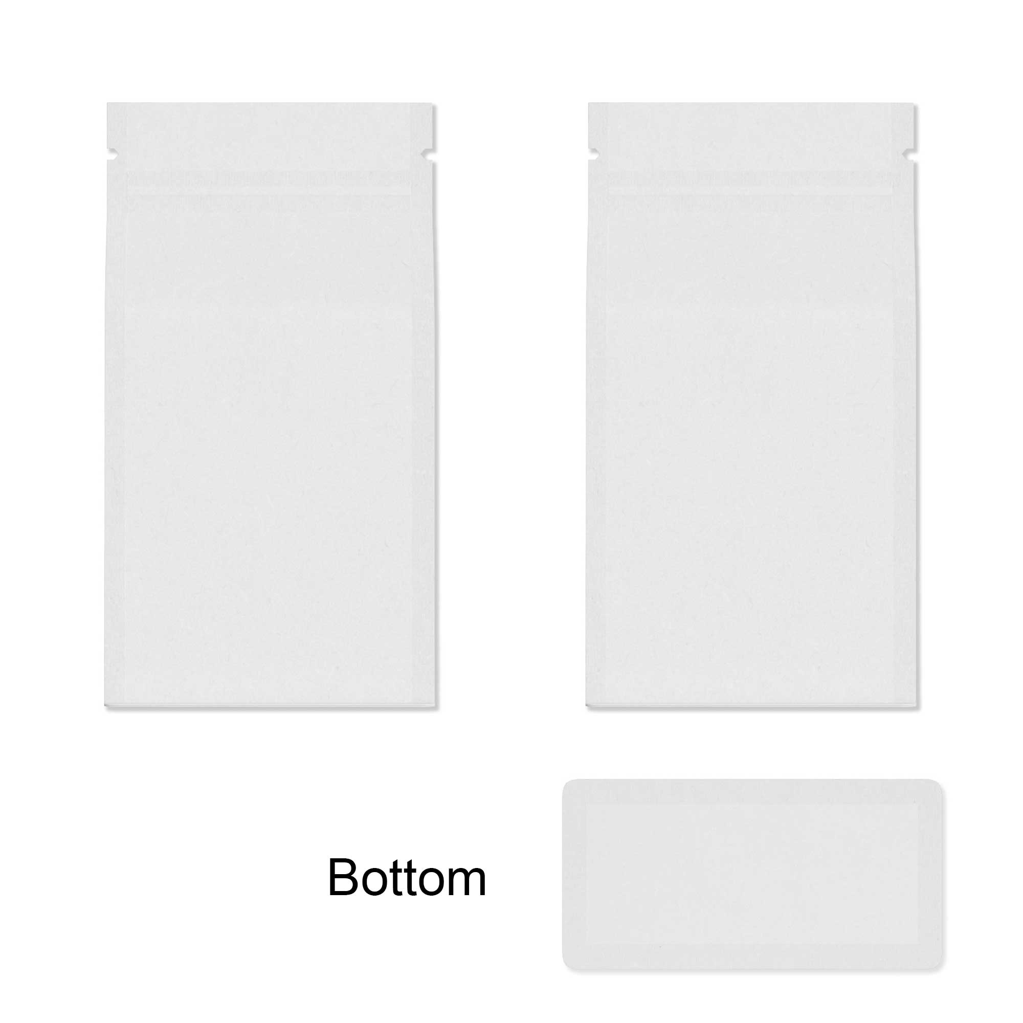 Customizable Clarity Clear with Side Gusset Stand Up Zipper Seal Bags (Full Customization)