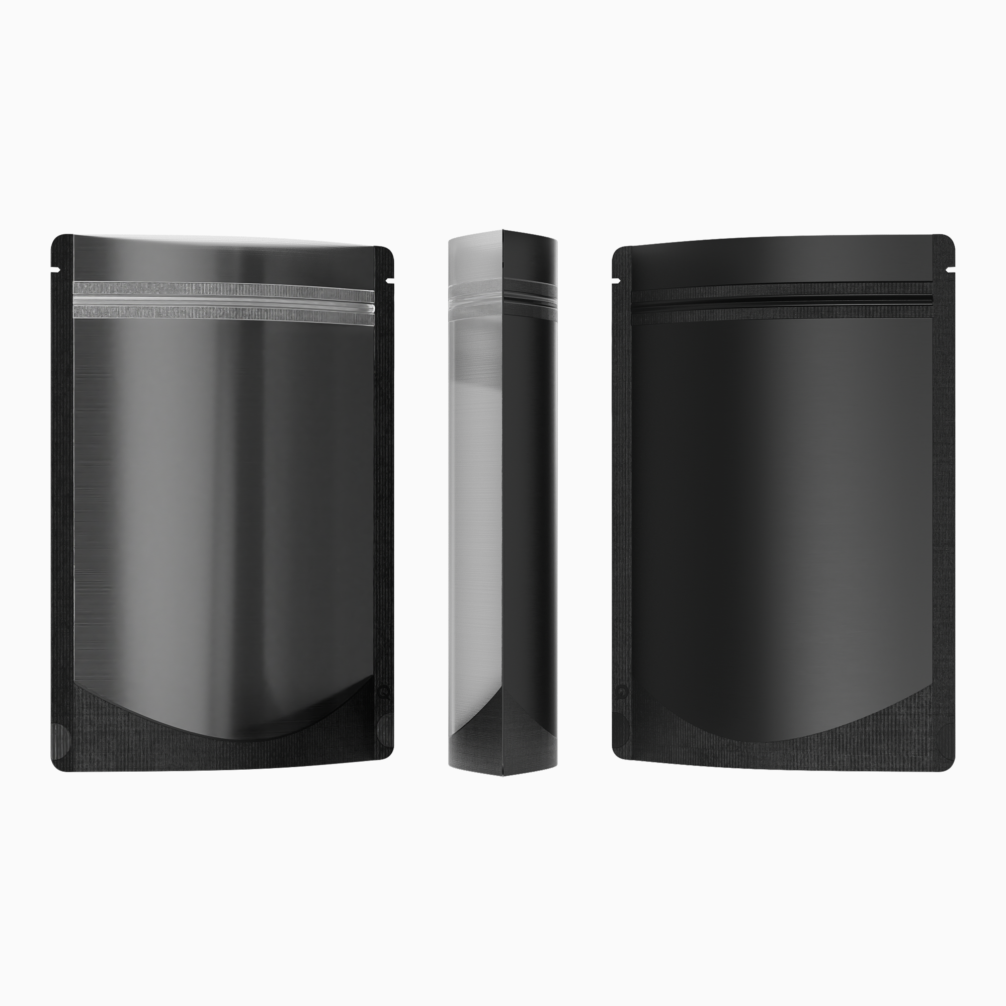 Matte Translucent Color Plastic Stand Strong® Bags with Rounded Corners