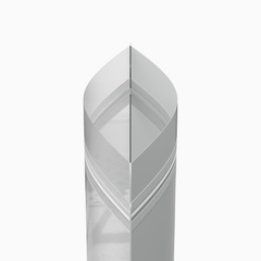 Matte Half Ice White Translucent Plastic Stand Strong® Bags with Rounded Corners