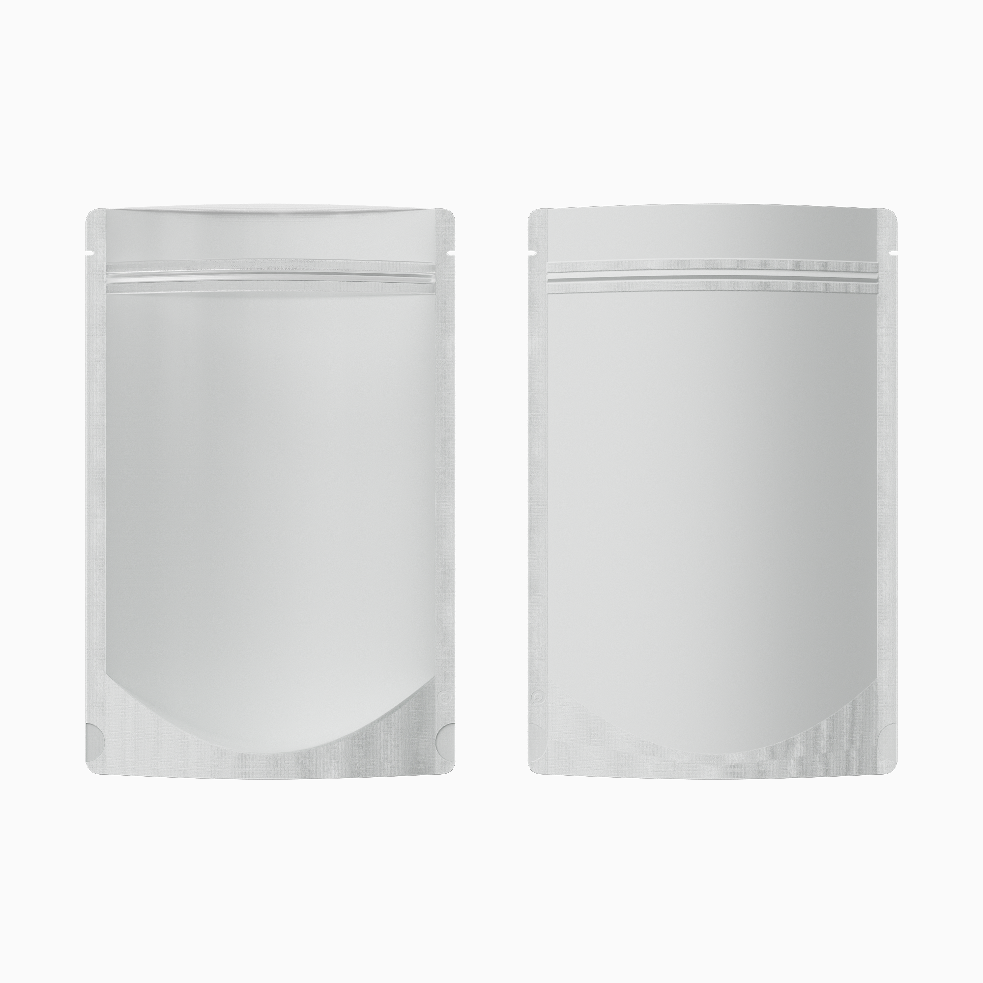 Matte Translucent Color Plastic Stand Strong® Bags with Rounded Corners