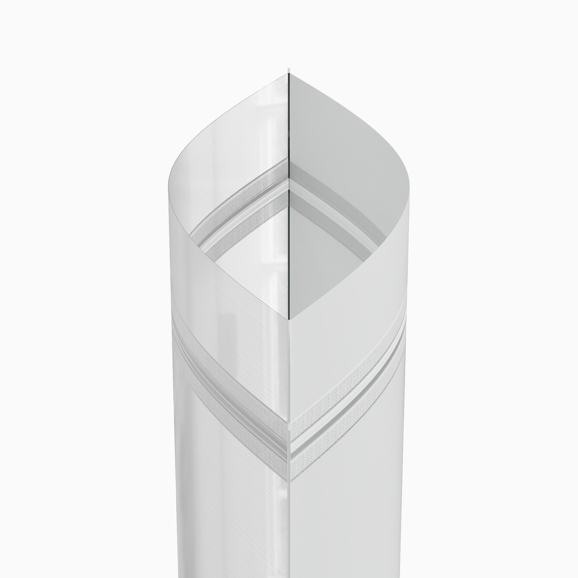 Matte Translucent Color Plastic Stand Strong® Bags with Rounded Corners