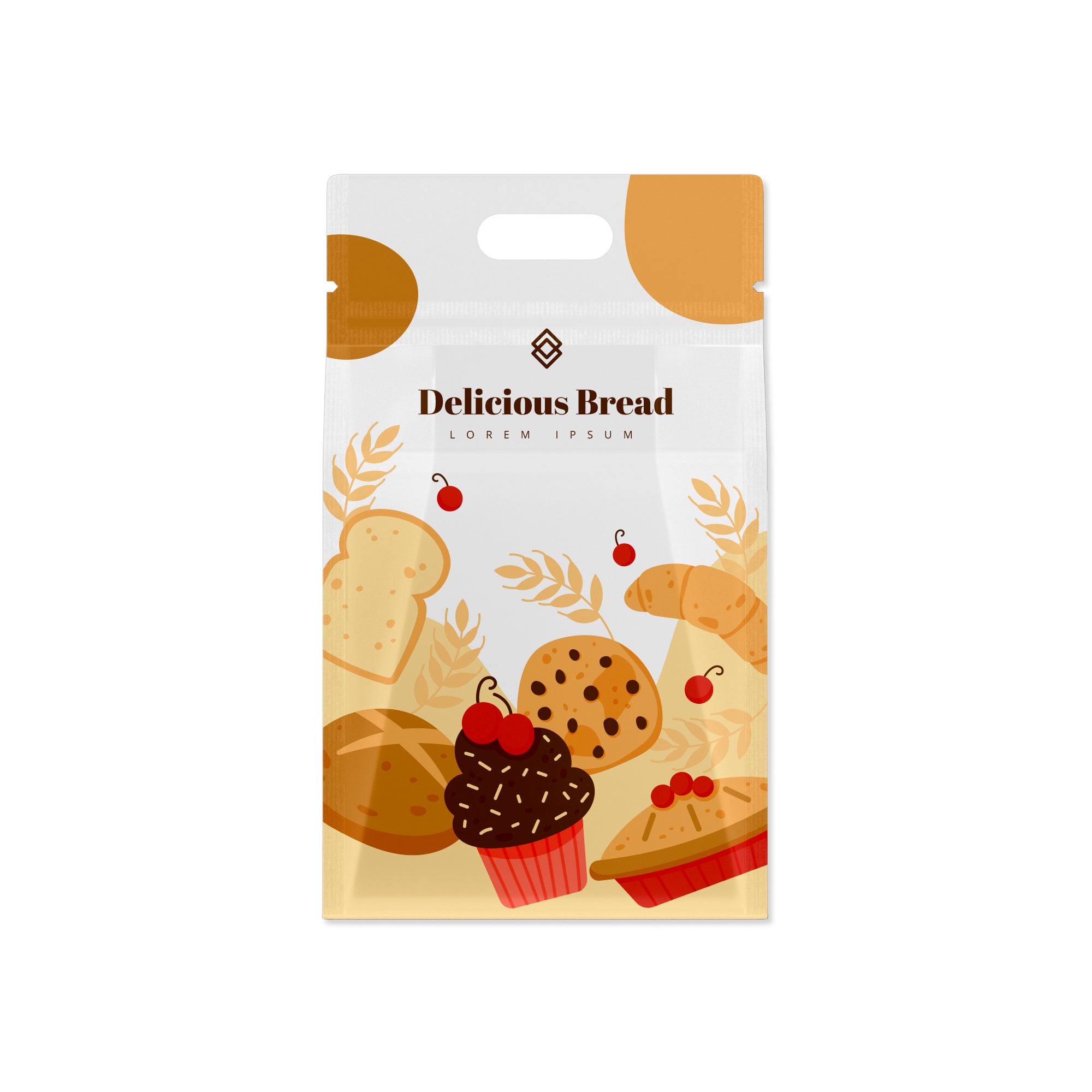 Customizable Clean Clear Polyethylene Side Gusset Stand Up Zipper Seal Bags with Die Cut Handles (Full Customization)