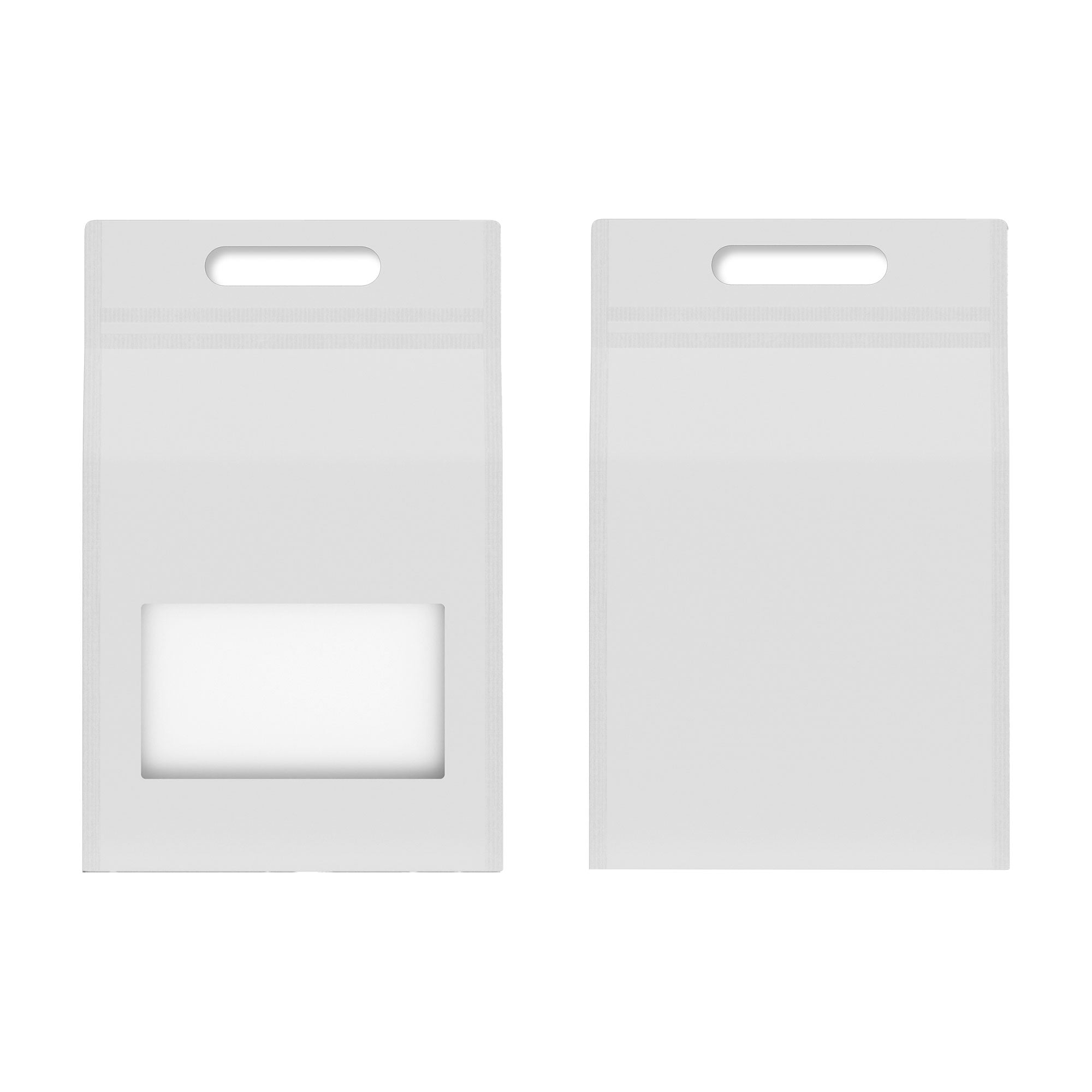 Customizable Smooth Matte Colored Side Gusset Stand Up Zipper Seal Bags with Die Cut Handles (Full Customization)
