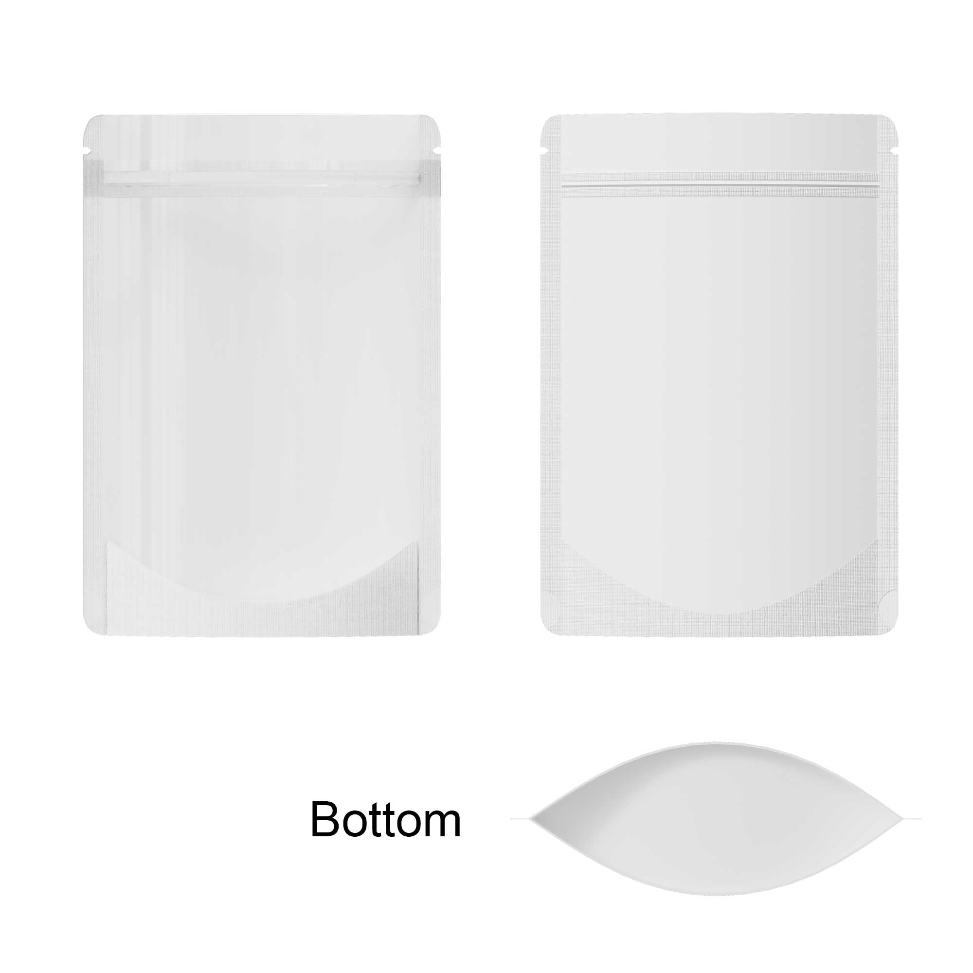 Customizable Half Diamond Holographic Stand Up Zipper Seal Bags (Full Customization)