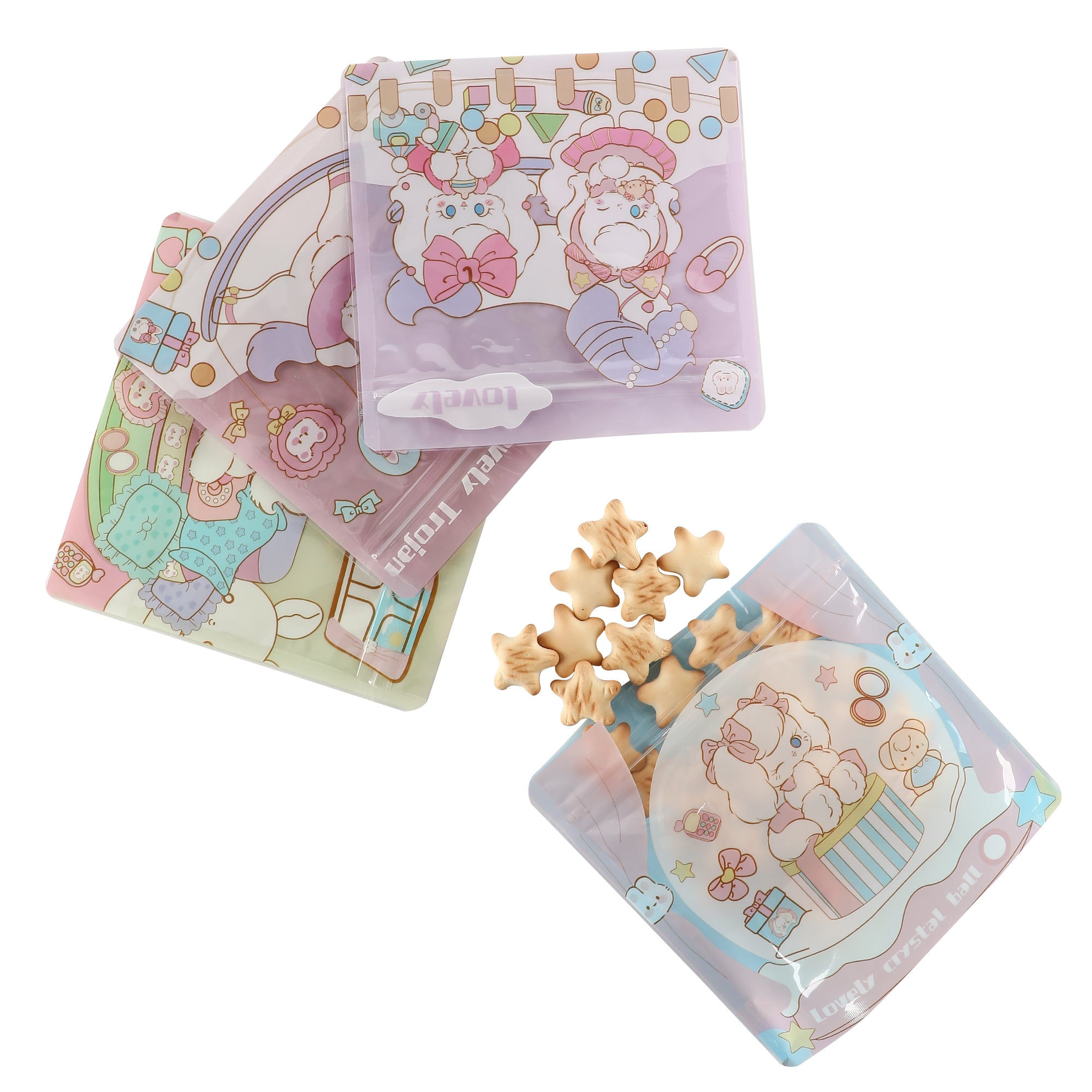 Cute Rabbit Designed Glossy Stand Strong® Packaging Bags