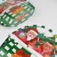 QQ Studio® Santa, Snowman, Reindeer Print Designs Stand Strong Bags with Die Cut Handle