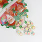 QQ Studio® Santa, Snowman, Reindeer Print Designs Stand Strong Bags with Die Cut Handle