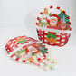 QQ Studio® Santa, Snowman, Reindeer Print Designs Stand Strong Bags with Die Cut Handle