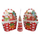 QQ Studio® Santa, Snowman, Reindeer Print Designs Stand Strong Bags with Die Cut Handle