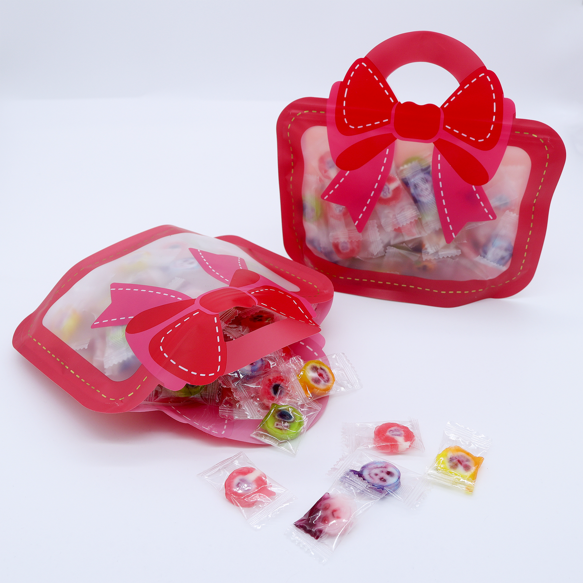 Handbag Designed Glossy Stand Strong® Bags with Clear Window