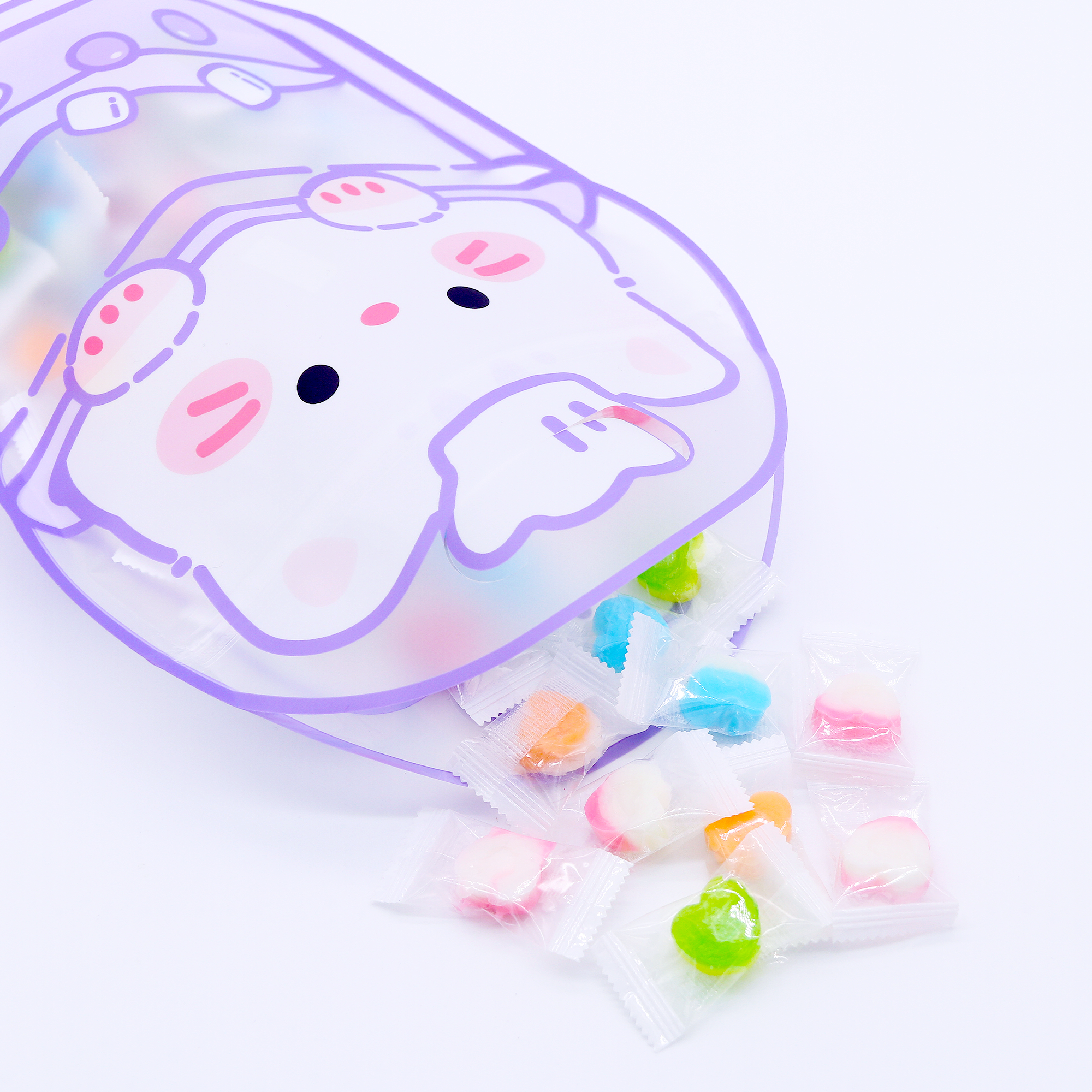 Dragon, Cat, Duckling, Rabbit Print Designs Polyethylene Stand Strong® Bags with Carrying Handle
