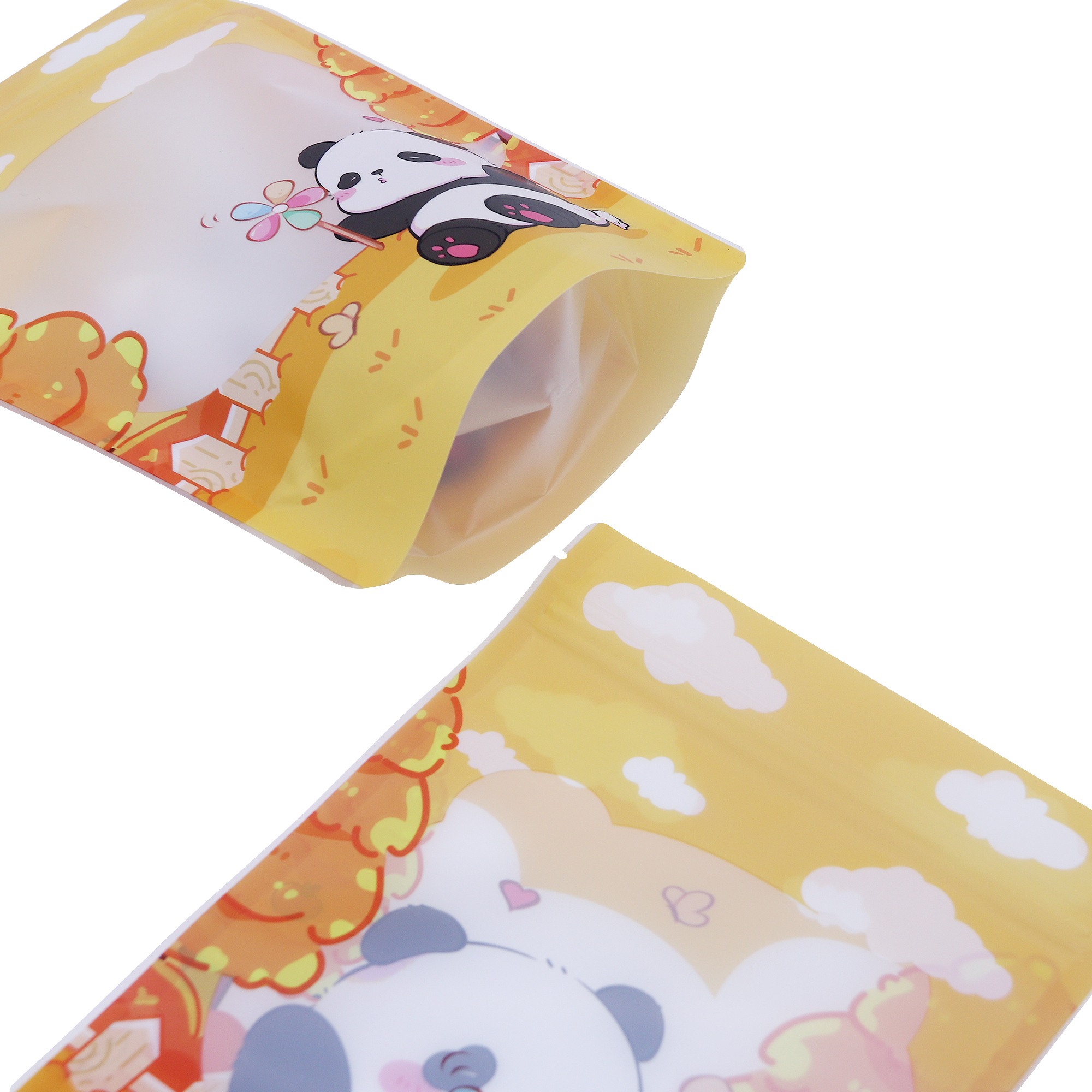 Assorted Panda Four Seasons Designed Stand Strong® Bags with Translucent Window