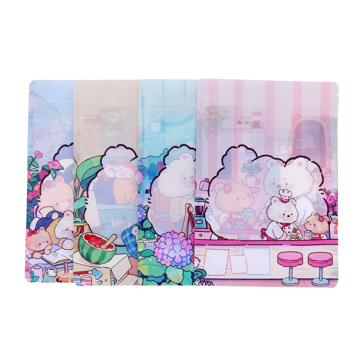 Assorted Bear Lifestyle Design Stand Strong® Bags with Translucent Window