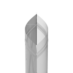 Glossy Half Polar White Metallic Mylar Foil Stand Strong® Bags