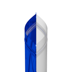Glossy Half Lapis Lazuli Blue Metallic Mylar Foil Stand Strong® Bags