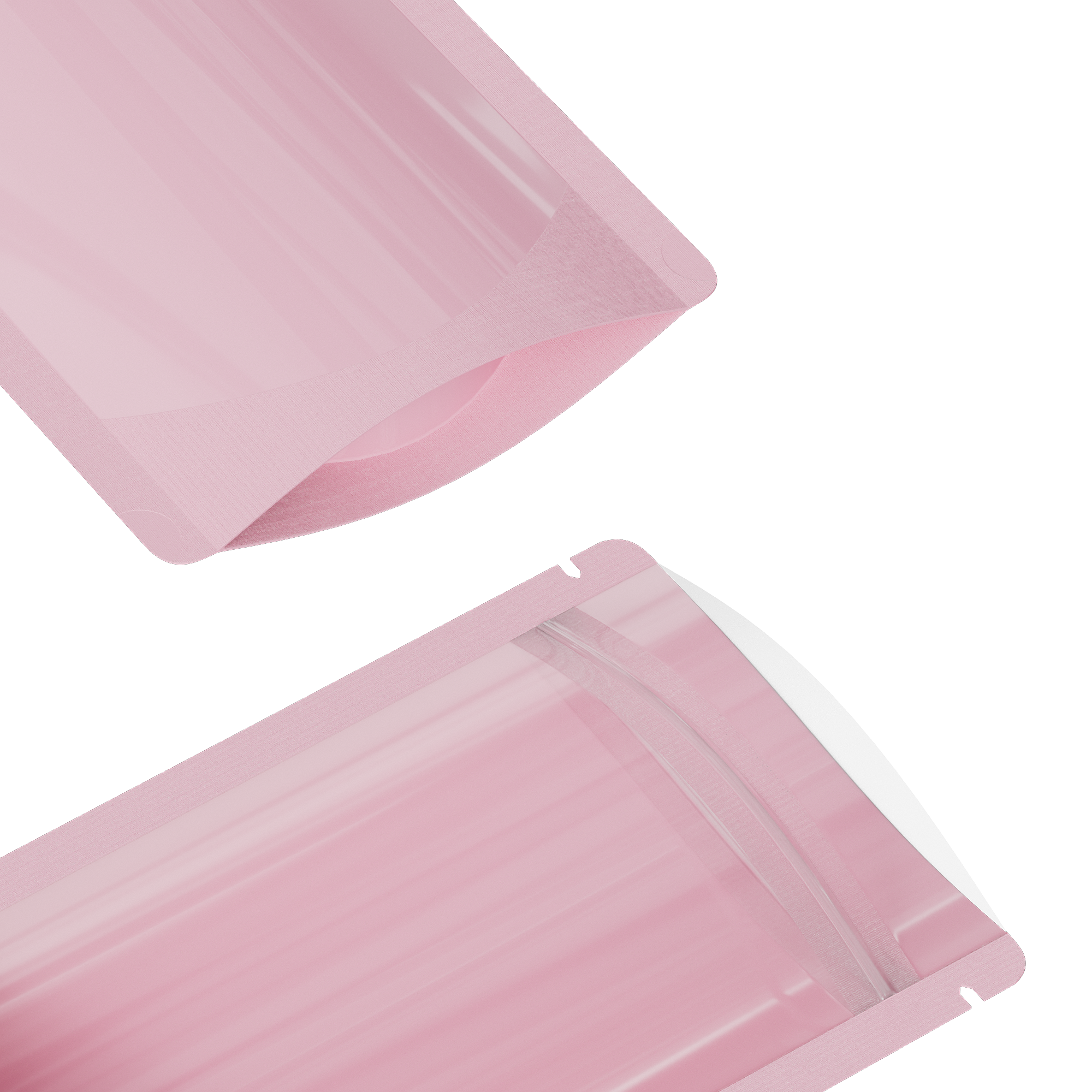 Glossy Half Birthday Pink Metallic Mylar Foil Stand Strong® Bags