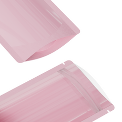 Glossy Half Birthday Pink Metallic Mylar Foil Stand Strong® Bags