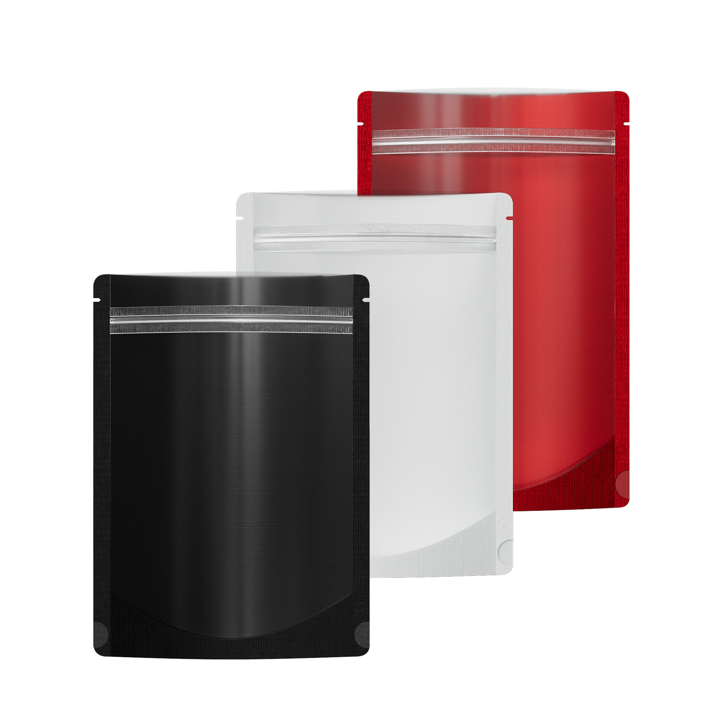 Matte Translucent Color Plastic Stand Strong® Bags with Rounded Corners