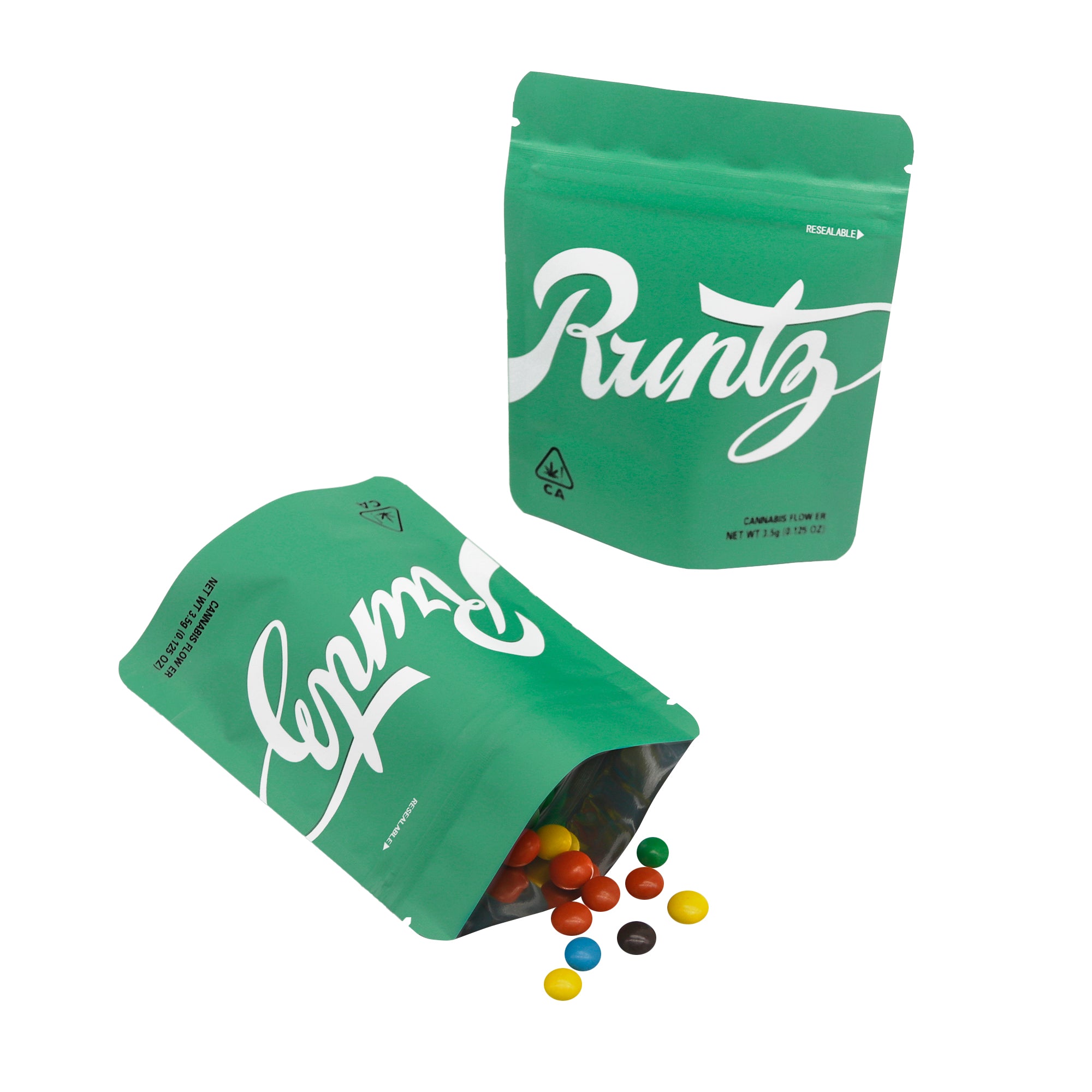 Matte Runtz OG Smell Proof Metallized Foil Stand Strong® Bags