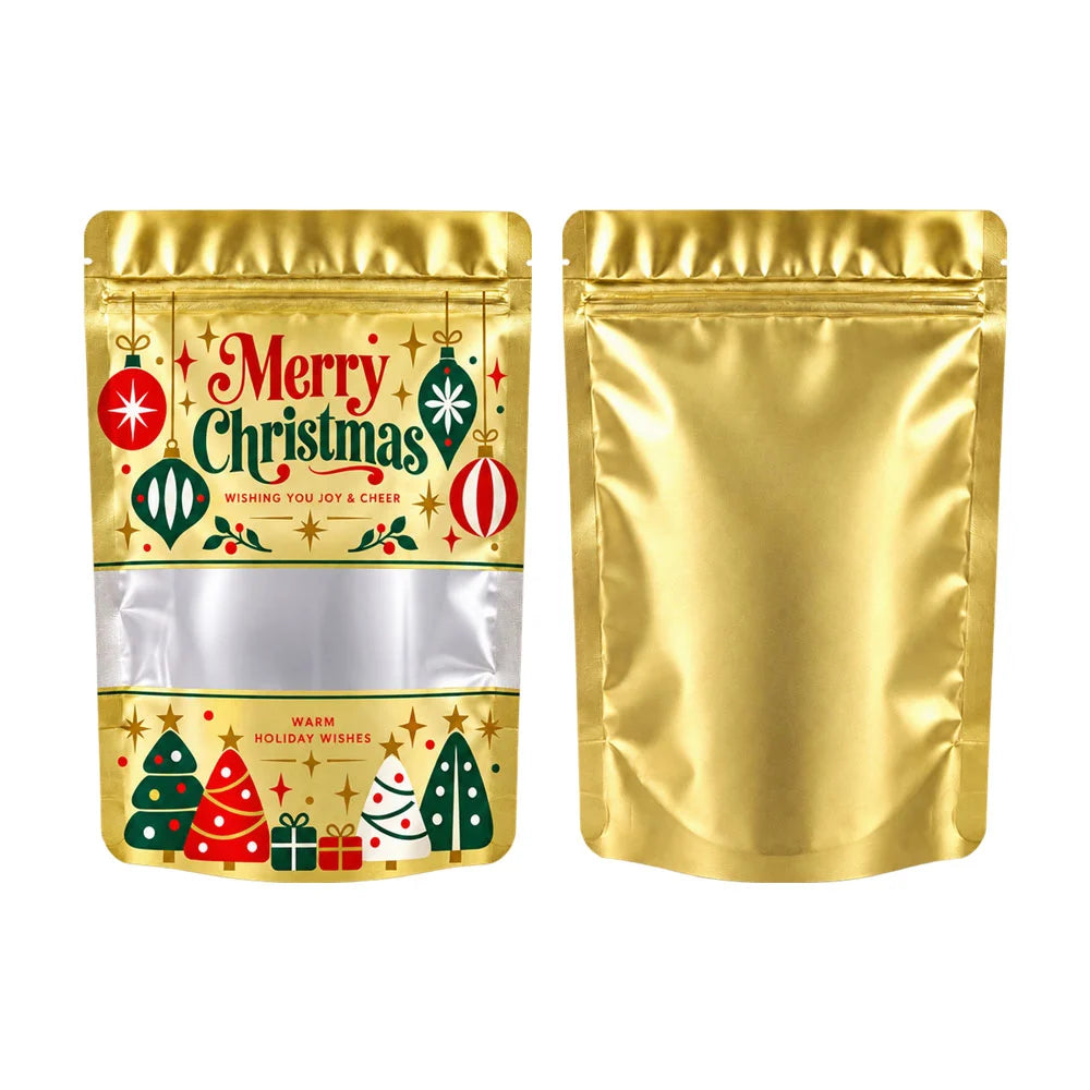 Christmas Sale: Frosted Window Mylar Stand Up Bags – Free Full-Color Printing
