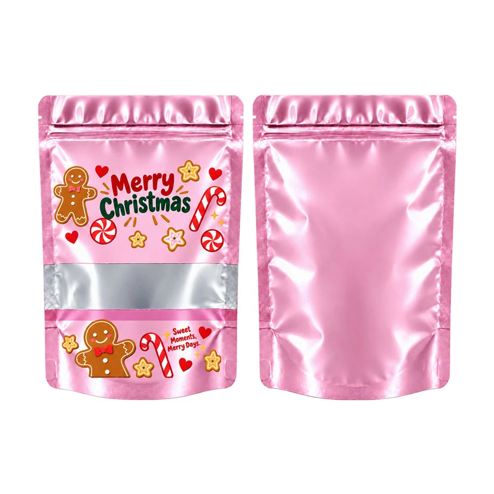 Christmas Sale: Frosted Window Mylar Stand Up Bags – Free Full-Color Printing