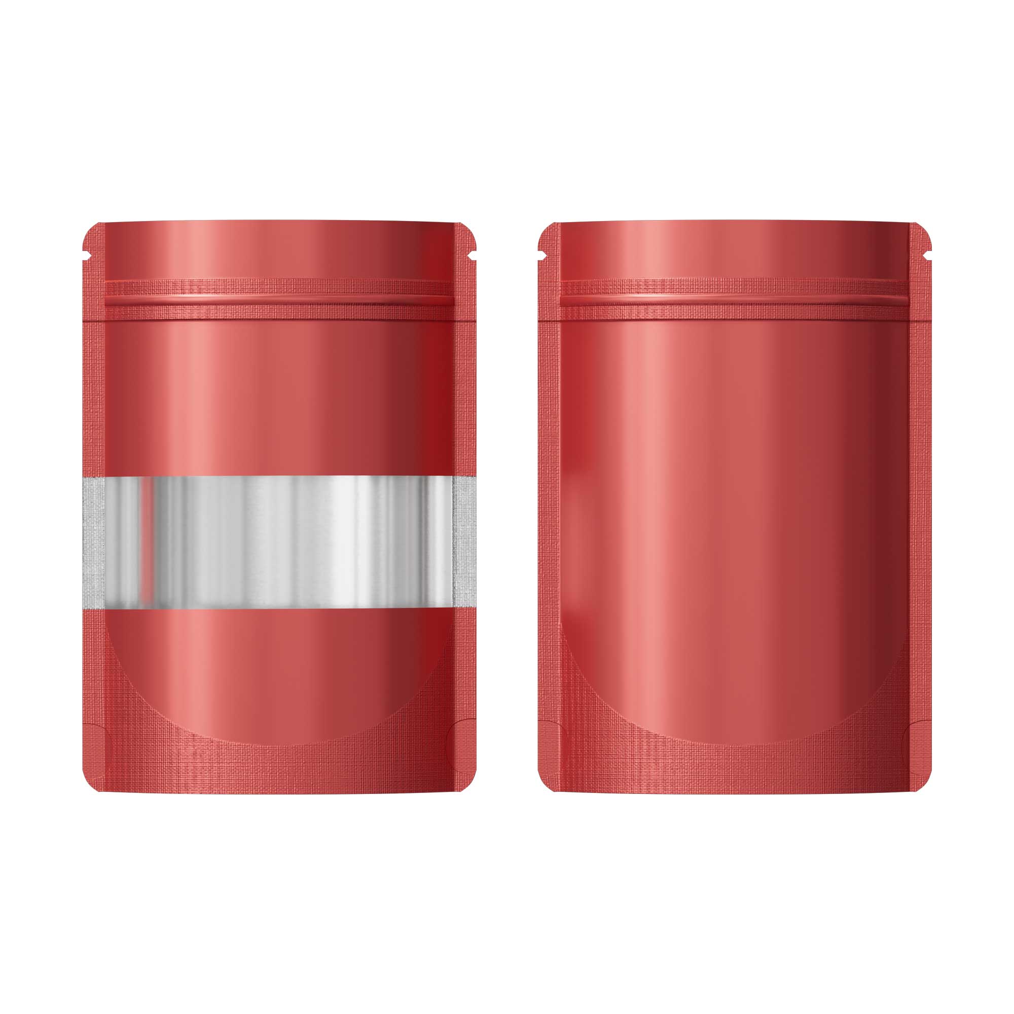 Customizable Matte Frosted Window Mylar Stand Up Zipper Seal Bags (Basic Printing)